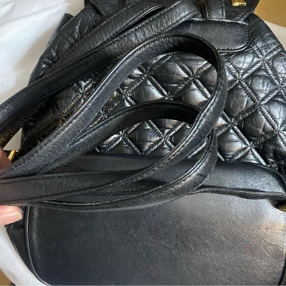 MCM Quilted Leather Small Backpack  Black main image 14